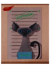 Купить Тетрадь общая в клетку «DIY Collection. Коты бандиты», А5 48 листов — Фото №1