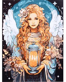 Купить Картина по номерам на картоне "Ангел-хранитель", 28,5 х 38 см — Фото №1