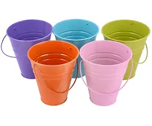 Купить Декоративное изделие из жести ведро (ассорти) (12хH13х6.5) — Фото №1