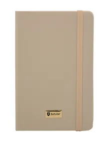 Купить Записная книжка А6- 70л кл. "Universal" желт.металлик, инт.переплет, Schiller — Фото №1