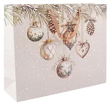 Купить Пакет А3+ 50*40*15 "Украшения" Новый год, бум.ламинат — Фото №1