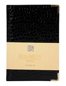 Купить Ежедневник датированный 2026 год, А5, 176 листов, "Business Premium. Lizard", черный — Фото №1