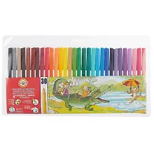 Купить Фломастеры Koh-i-Noor, 30 цветов — Фото №1