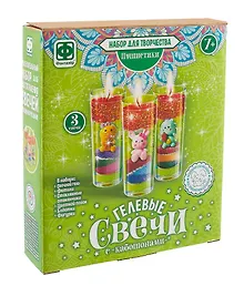 Купить Набор для творчества Фантазёр. Гелевые свечи с кабашонами «Пушистики» — Фото №1