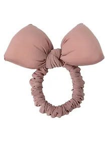 Купить Резиночка дутая Бантик (розовая) (текстиль) (10см) (12-2025093-16) (Lafilaf) — Фото №1