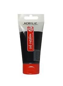 Купить Краска акриловая Art Creation №701 чёрная слоновая кость, туба 75мл, Royal Talens — Фото №1