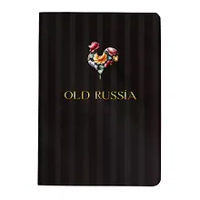 Купить Тетрадь 48л кл. "OLD RUSSIA. Black" карт.обл.,  мат.ламинация, тиснение фольгой, скрепка — Фото №1