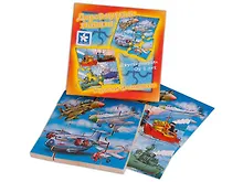 Купить Пазл "Домашние и дикие животные" "Корабли и самолеты" "Зима и лето", 16 элементов — Фото №1