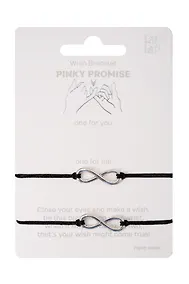 Купить Набор парных браслетов с подвеской «Знаки бесконечности» (Lafilaf) — Фото №1