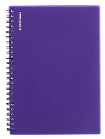 Купить Тетрадь 80 листов, клетка, "Reef" спираль, индиго, Erich Krause — Фото №1