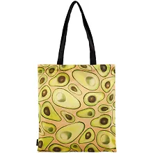 Купить Сумка-шоппер Авокадо акварель цветная, текстиль 40см.*32см. — Фото №1