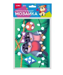 Купить Набор для творчества LORI. Увлекательная мозаика (металлизированная) малый набор "Снегири" — Фото №1