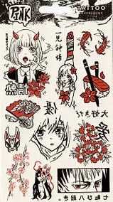 Купить Наклейки-тату переводные (Аниме-3) — Фото №1