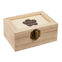 Купить Шкатулка Цветок (вырубка) (ср11,5*8*5,5/11,3*8*5,3) (дерево) (11-08023-J3) — Фото №1