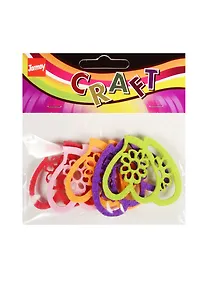 Купить Набор для творчества Вырубки из фетра однослойные, сердце парное, 5шт — Фото №1