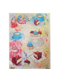 Купить Рисовая бумага для декупажа Craft Premier Кондитерская (CP09842) (А3) (25г/м) (упаковка) — Фото №1