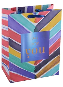 Купить Пакет А5 23*18*10 "All for You" нейтр., бум., мат.ламинация — Фото №1