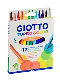 Купить Фломастеры Giotto, Turbo Color, 12 цветов — Фото №1
