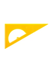 Купить Угольник 16см 30*60*90 с транспортиром, ассорти — Фото №1