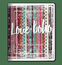 Купить Тетрадь в клетку Be Smart, Boho, А5, 48 листов, красная — Фото №1