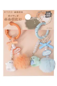 Купить Брелоки парные Котики Cute (иск.мех, ПВХ) (4см) (12-81541-202510-SPT-41) (ассорти) — Фото №1