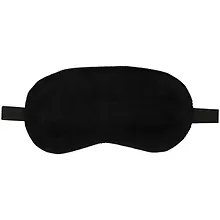 Купить Маска для сна черная (плюш) (пакет) — Фото №1