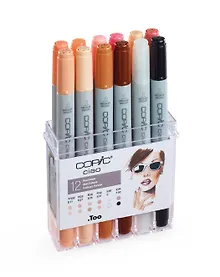Купить Набор маркеров Copic Ciao телесные тона, 12 цветов — Фото №1
