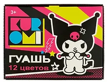 Купить Краски гуашевые 12 цветов 20мл "Kuromi" — Фото №1