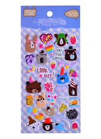 Купить Наклейки зефирные Party Мишки (9,5*20.5) — Фото №1