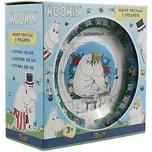 Купить Набор посуды Moomin/Муми-тролли (стекло) — Фото №1