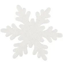 Купить Украшение поролоновое "Снежинка с блестками", 20 см — Фото №1