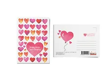 Купить Почтовая открытка «Сердца, Однажды и навсегда» — Фото №1