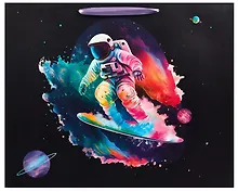 Купить Пакет А3+ 40*50*15 "Space skate" дет., бум.мат.ламинат, ассорти — Фото №1
