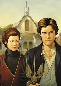 Купить Скетчбук А5 32л «Звёздные войны. Хан и Лея. Кореллианская готика» пружина — Фото №1