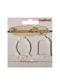 Купить Объемные фигурки Маленькие рамочки (SCB241008) (2шт) (3,2х2,5см) (упаковка) — Фото №1