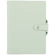 Купить Ежедневник недат. А5 96л "Clear" мятный, иск.кожа, мягк.переплет, на резинке, ляссе — Фото №1