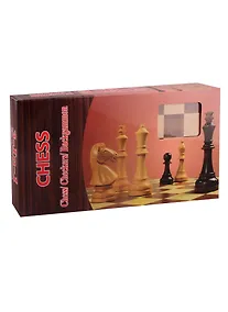 Купить Игра настольная Рыжий кот Игра 3 в 1 дерево (нарды, шашки, шахматы) (29х14.5х3 см) фигуры дерево в коробке AN02596 — Фото №1