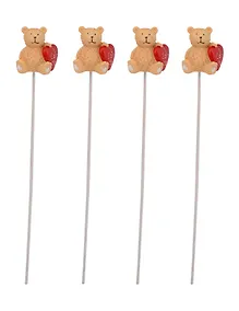 Купить Сувенир Феникс Декоративное украшение  "Сидящий мишка" деревян. (26.5*9.5*1.7см, 4 шт) 36942 — Фото №1