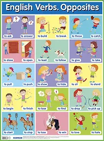 Купить Английские глаголы. Противоположности. English Verbs. Opposites. Наглядное пособие для начальной школы — Фото №1