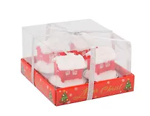 Купить Новогодний набор свечей Домики (4 штуки) (9,5х9,5х6) — Фото №1