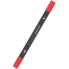 Купить Маркер акварельный "Сонет", двухсторон., кисть и тонкий наконечник, краплак красный, сонет — Фото №1