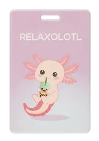 Купить Чехол для карточек вертикальный Аксолотль Relaxolotl (ДК2023-448) — Фото №1