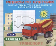 Купить Ребусы по клеткам Транспорт Стихи Скороговорки (илл. Бубликовой) (мРТГрДикРебПоКл) Батт. — Фото №1
