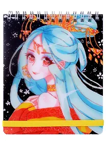 Купить Записная книжка А6+ 100л кл. "Hello!" карт.фигурн.обл., полноцв.печать, цв.евроспираль, скр.углы, инд.уп. — Фото №1