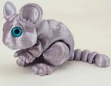 Купить Фигурка 3D Шиншилла Аврора (пластик) (16х10) (129) — Фото №1