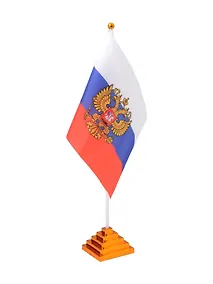 Купить Флаг России настольный, высота 35 см, полотно 21*15 см — Фото №1
