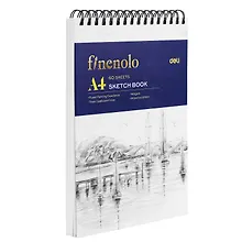 Купить Альбом для графики А4 40л "Finenolo" 160гр/м2, спираль по короткой стороне — Фото №1