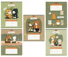 Купить Тетрадь в клетку Hatber, "Лучшие друзья", 12 листов, в ассортименте — Фото №1