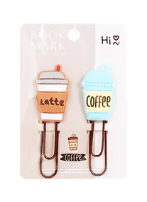 Купить Набор Скрепки-закладки Кофе (2 шт) — Фото №1