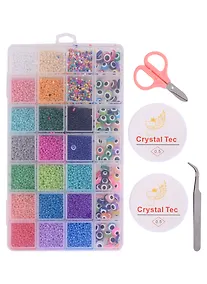 Купить Набор бисера для рукоделия (19 цветов) — Фото №1